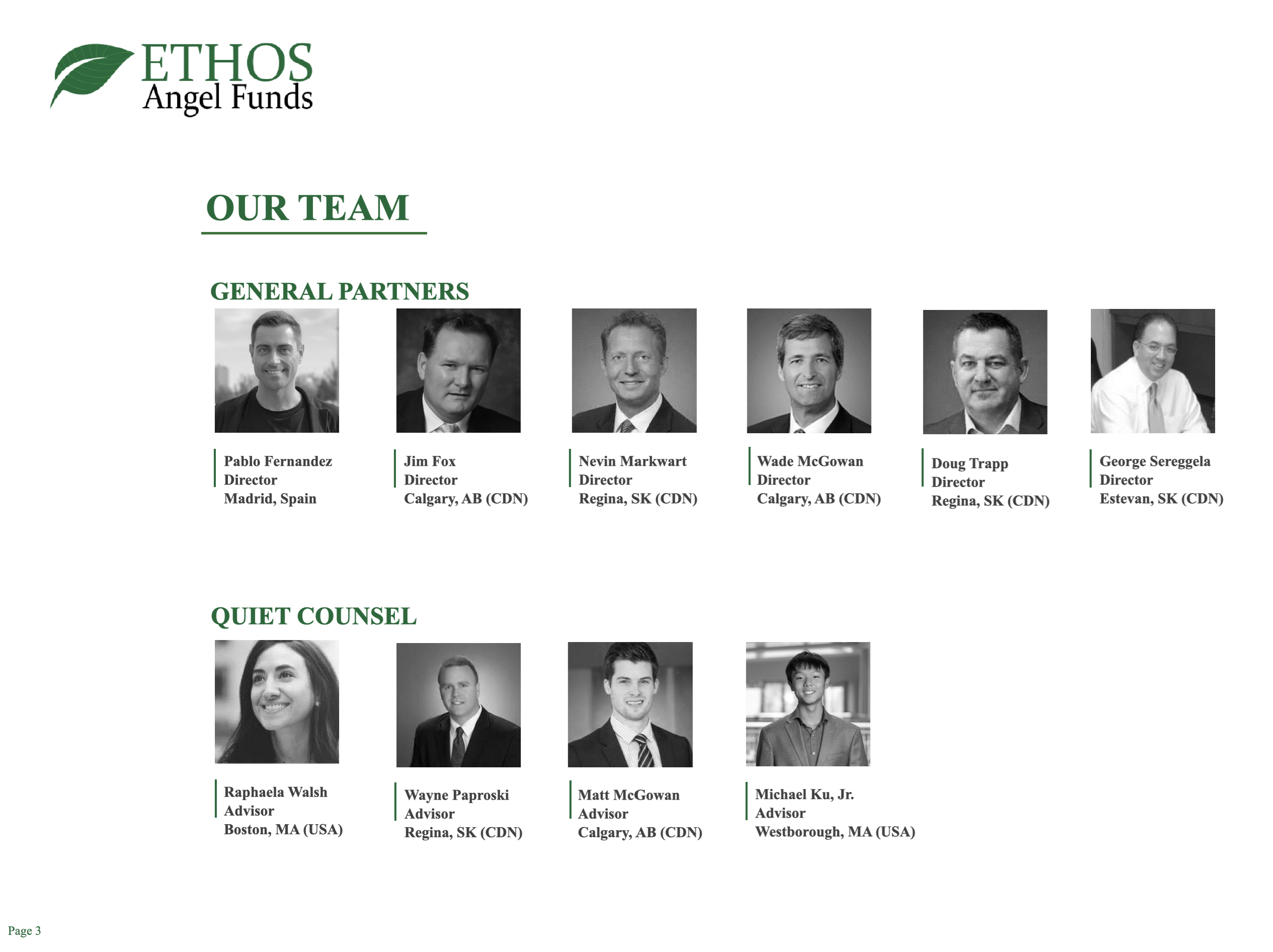 Ethos Angel Investment