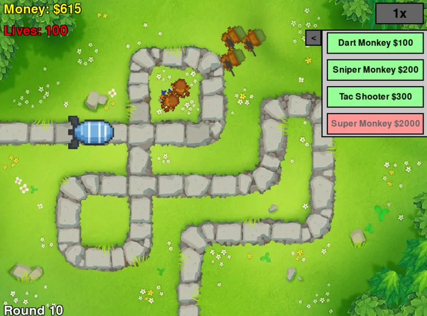 Balloons TD gameplay